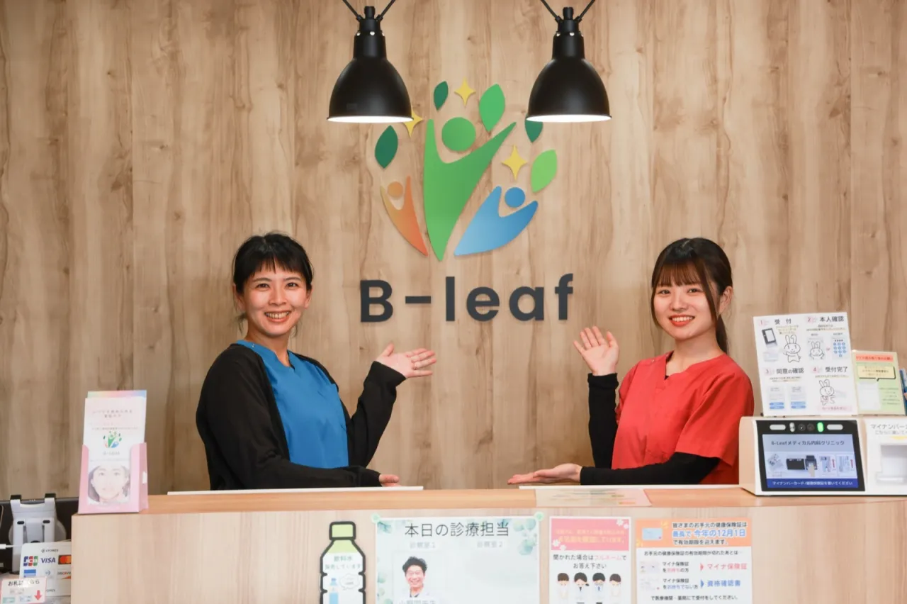 受付でのお出迎え